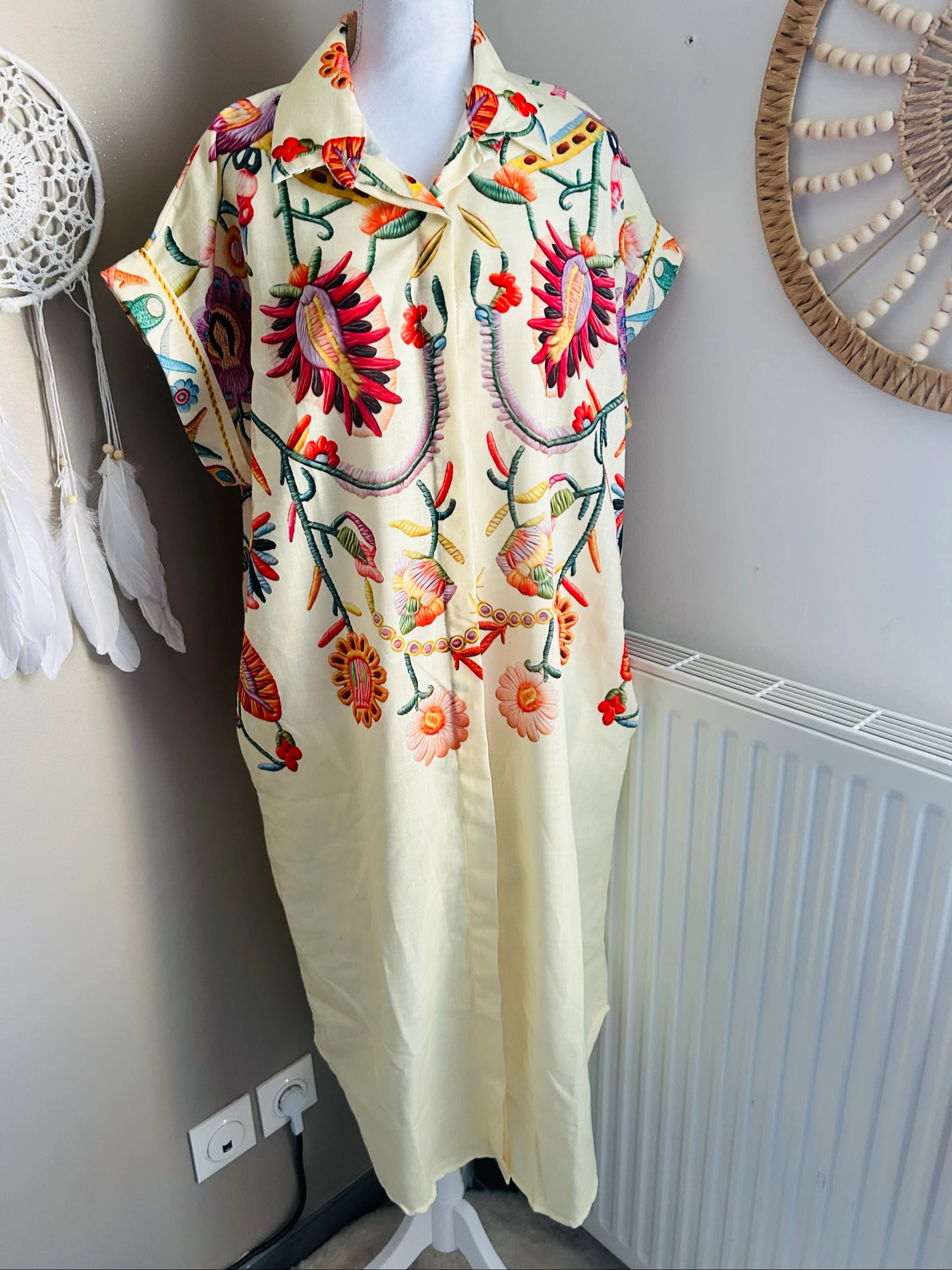 Oversized 100% cotton floral dress – photo 2